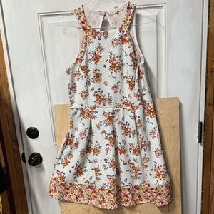 Rewind Floral Dress - White and Orange